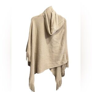 Cream Poncho Sweater